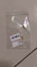 詩普琳黃金耳飾蝴蝶結5G足金 甜美黃金耳釘 自戴送禮女款七夕情人節(jié)禮物 約0.89g 曬單實拍圖