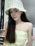 忽憶浩漫透氣產(chǎn)婦月子帽產(chǎn)后夏季薄款帽子女孕婦孕媽夏天外出保暖漁夫帽 E-367米色泡泡紗漁夫帽 曬單實(shí)拍圖
