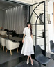 Lily Wei【白玉印紗】尖頭時尚鏤空網(wǎng)面涼鞋女夏舒適一腳蹬高跟鞋 米色【跟高10cm】 36 曬單實拍圖