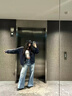 莜仙格2025美式立領(lǐng)夾克外套女春秋季款薄款美式秋季棒球服初秋上衣女款 藏青色-春秋款  XL 建議 110-125斤 曬單實拍圖