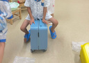 IROBIN兒童行李箱可騎可坐可上飛機(jī)免托運(yùn)小型登機(jī)箱拉桿旅行箱密碼皮箱 灰藍(lán)色雙層拉鏈+承重160斤+腳踏 20英寸 航天登機(jī)箱009款 曬單實(shí)拍圖