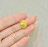 羅威寶格黃金銅錢(qián)轉運珠3D硬金金錢(qián)珠串珠足金999金珠DIY手串配件路路通 銅錢(qián)珠6mm約0.15g 曬單實(shí)拍圖