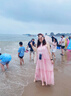 德瑪納【醒櫻連衣裙】夏溫柔初戀粉顯高瘦文藝少女減齡掛脖長(zhǎng)裙 曬單實(shí)拍圖