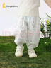 童泰（TONGTAI）嬰兒褲子夏季薄款男女寶寶長(cháng)褲休閑外出燈籠束口褲兒童防蚊褲 淺藍色（竹棉紗布） 80 cm 曬單實(shí)拍圖