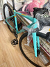 SPECIALIZED閃電 ALLEZ E5 DISC  碳纖維前叉碟剎制動(dòng)彎把成人騎行公路自行車 湖藍(lán)/酷灰/火焰色  49 曬單實(shí)拍圖