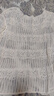 美洋（MEIYANG）漣漪針織衫 度假織女風(fēng)精梳棉一字領(lǐng)鏤空罩衫 米白色 L 曬單實(shí)拍圖