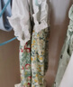 優(yōu)奇女寶寶衣服夏季短袖薄款爬服假兩件背帶小公主哈衣夏裝嬰兒連體衣 青枝綠+同款帽子 73cm 曬單實(shí)拍圖