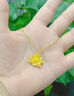 中國(guó)黃金（CHINA GOLD）黃金項(xiàng)鏈女士足金蓮花吊墜純金掛墜生日七夕情人節(jié)禮物送女友老婆 【賀卡定制/聯(lián)系客服】 曬單實(shí)拍圖