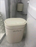 麥桶桶（Mr.Bin）壁掛式衛(wèi)生間專用垃圾桶廁所帶蓋窄夾縫小號廁所紙簍懸掛式高顏值 奶油白 - 5L -贈無痕懸掛膠貼 曬單實拍圖