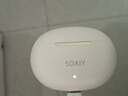 索愛（soaiy）SL6真無線藍(lán)牙耳機(jī)運(yùn)動(dòng)商務(wù)游戲長續(xù)航半入耳式藍(lán)牙耳機(jī)適用于蘋果安卓通用藍(lán)牙耳機(jī) 油彩白 曬單實(shí)拍圖