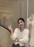 CARNEGIE&KEITH絲巾女2025新款真絲巾披肩100%桑蠶絲真絲高端小方巾女士退休禮物 黑白條紋 禮盒裝【100%桑蠶絲】 曬單實拍圖