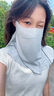 TUTORGOOSE無(wú)痕冰絲面罩披肩一體脖頸防曬防紫外線(xiàn)輕薄口罩女遮全臉透氣臉罩 櫻花粉【一片式·無(wú)痕 網(wǎng)孔透氣】 曬單實(shí)拍圖