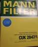 曼牌（MANNFILTER）空調(diào)濾清器空調(diào)濾芯CUK2847/1新卡宴3.0 3.6 4.8途銳3.0T 3.6 4.2 曬單實(shí)拍圖