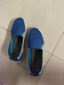 AFS CROCS駱馳crcos女鞋休閑平底沃爾盧帆布鞋懶人一腳蹬單鞋低幫 牛仔藍 37 曬單實(shí)拍圖