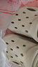 名創(chuàng)優(yōu)品（MINISO）洞洞鞋男士夏季外穿防滑厚底eva踩屎感涼鞋防臭海邊沙灘包頭拖鞋 曬單實(shí)拍圖
