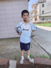 McTicco兒童速干運(yùn)動(dòng)套裝男童夏季冰絲羽毛球籃球服大童冰感透氣跑步短袖 17097漸變藍(lán)【冰絲速干】 160 160cm 曬單實(shí)拍圖