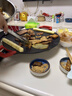 RASW【德國】電烤盤家用烤肉鍋烤肉盤無煙麥飯石圓形2-8人不粘多功能大功率烤鍋燒烤煎肉電燒烤爐 30CM 麥飯石電烤盤【1-3人】 1層 曬單實拍圖