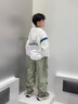 G.DUCKKIDS兒童裝男童春款褲子秋季2025新款韓版中大童工裝褲小男孩長(cháng)褲潮流 軍綠色【不加絨】 160 cm 曬單實(shí)拍圖