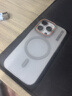 暴走適用蘋果14pro手機殼 iphone14pro保護套 磁吸柔砂膚感透色輕薄簡約撞色硬殼保護殼 柔霧灰 曬單實拍圖