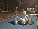 G.DUCKKIDS小黃鴨男童雙層外套春款2025新款童裝寶寶秋季兒童夾克小童秋裝上 xyf雙層機器貓外套 米色 90 cm 曬單實拍圖