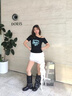STELLA WEISZ傳祺女鞋堆堆褲管靴馬丁靴騎士靴女中長筒靴煙筒靴子2025秋新款 黑色中筒 39 曬單實(shí)拍圖