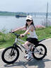 鳳凰兒童自行車3-6-8-10-12到15歲男女孩單車自行車2025新款單車 鈦金銀【單速輻條輪】99%裝+碟剎 18寸【建議身高115-140cm】 曬單實拍圖