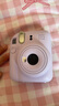 彩友樂(lè )富士mini12相機包保護套拍立得保護殼 instax mini 12相機包收納包數碼包攝影包單肩包背包 鳶尾紫 含水晶殼 曬單實(shí)拍圖