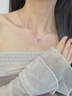 Grace Girl蝴蝶項鏈女生輕奢小眾設計表白生日禮物七夕情人節禮物送女友閨蜜 夢(mèng)幻蝴蝶項鏈-粉 曬單實(shí)拍圖