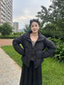 雅鹿2025冬季新款羽絨服女短款好看時(shí)尚立領(lǐng)保暖百搭面包服外套 焦糖橘 L 建議120-140斤 曬單實(shí)拍圖