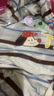 果殼（Gukoo）睡裙女春夏款派對小狗卡通純棉條紋短袖女士家居睡裙 奶白 L  曬單實(shí)拍圖