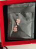 周百福【1000+門店】銀四葉草貓眼石耳釘女耳墜耳飾生日送女友禮物 曬單實拍圖