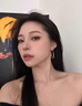 伊燦劉亦菲黃亦玫同款耳環(huán)女輕奢顯臉小眾耳圈2025年新款爆款氣質(zhì)耳飾 金色大圈圈耳環(huán) 曬單實拍圖