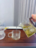 津盼玻璃公道杯茶漏三件套功夫茶具配件茶水分離帶過濾網(wǎng)一體分茶器 公道杯+銅錢茶漏 曬單實(shí)拍圖