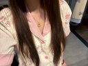 中國黃金（CHINA GOLD）黃金項鏈女士足金在逃公主吊墜純金七夕情人節(jié)禮物送女友老婆 足金在逃公主吊墜約0.3g*配銀鏈 曬單實拍圖