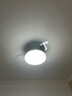 美的（Midea）風(fēng)扇燈餐廳吊扇燈led臥室燈隱形扇葉遙控三防燈具1級能效包安裝 曬單實拍圖