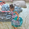 G.DUCKKIDS公主裙六一兒童表演服裝女童美人魚公主連衣裙女孩生日公主魚尾裙 美人魚公主裙 120 建議身高110-115cm年齡6-7 曬單實拍圖