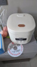 半球電飯煲 電飯鍋迷你飯煲1-3-4-6人 家用陶瓷釉內(nèi)膽智能預(yù)約煲湯煮米飯電飯鍋帶蒸籠 3L 【奶油白】陶瓷釉智能方煲 曬單實拍圖