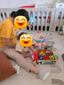 貝易（BeiE）彩虹圍欄地上爬爬墊嬰兒客廳圍欄小房子兒童護欄帳篷屋游樂園 【ixpe】單圍欄180*240+PU彩虹墊4cm 曬單實拍圖