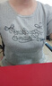 森馬（Semir）短袖T恤女短款字母花邊修身正肩2025夏鏤空提花上衣107425100097 曬單實(shí)拍圖