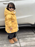 G.DUCKKIDS小黃鴨童裝兒童羽絨服男童中長款加厚男孩外套冬季寶寶小惡魔衣服 黃色 90 建議1~2歲【 80-90cm】 曬單實拍圖
