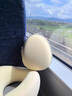 AILUKI日本記憶棉u型枕頸枕旅行便攜飛機枕頭長(cháng)途高鐵睡覺(jué)u形枕象牙白-單頸枕【可拆曦枕套】 曬單實(shí)拍圖