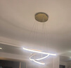 雷士（NVC）LED吊燈客廳燈餐廳吊燈可調(diào)節(jié)吧臺燈臥室燈無主燈北歐創(chuàng)意燈具 RA95【金晶環(huán)65W】智能RG0款 曬單實拍圖