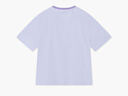 馬騎頓（MQD）女大童夏季新品學(xué)院風(fēng)撞色領(lǐng)口字母親膚舒適百搭短袖T恤 曬單實(shí)拍圖