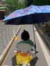 MDUG嬰兒車(chē)遮陽(yáng)傘嬰兒車(chē)傘嬰兒推車(chē)遮陽(yáng)傘嬰兒車(chē)遮陽(yáng)罩童車(chē)通用萬(wàn)向傘 【嬰兒車(chē)遮陽(yáng)傘】加固黑膠晴雨 兩用款卡通樂(lè )園（87cm） 曬單實(shí)拍圖