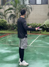 李寧（LI-NING）防曬腿套男新款冰絲護腿上冰袖馬拉松電動車戶外釣魚夏季騎行裝備 黑色腿套【UPF50+涼感防曬】 曬單實拍圖