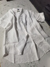 GANT/甘特【100%亞麻】夏男士涼感襯衣透氣簡(jiǎn)約美式休閑短袖襯衫 110白色 L 曬單實(shí)拍圖