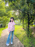 小豬彼特女童秋裝套裝2025新款洋氣兒童春秋衛(wèi)衣女孩衣服女大童韓系學院風 13131藍色 170 cm 曬單實拍圖