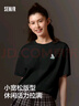森馬（Semir）迪士尼短袖t恤女中長(zhǎng)款寬松圓領(lǐng)上衣25夏涼感打底衫109325100025 曬單實(shí)拍圖