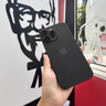 奶小鴨 適用蘋(píng)果13手機(jī)殼 iphone13保護(hù)套鏡頭全包超薄透明磨砂防摔軟殼男女款 深空黑 曬單實(shí)拍圖