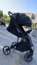 Baby boat貝舟B5嬰兒車雙向輕便折疊高景觀新生寶寶可坐躺0-3歲遛娃手推車 墨璟黑+蚊帳 曬單實拍圖